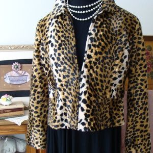 🌺Vintage Elliott Lauren Collections Leopard Coat